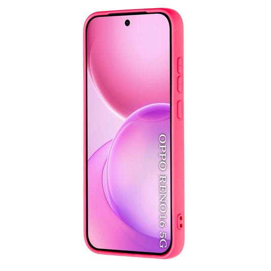 Capa para Oppo Reno16, Techsuit, SoftFlex, Rosa Escuro