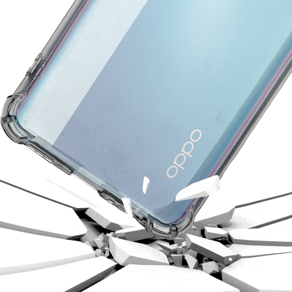 Capa para Oppo Reno4 Lite, Techsuit, Shockproof Clear, Transparente