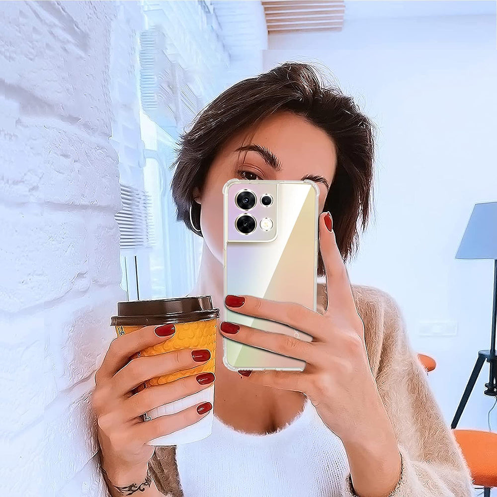 Capa para Oppo Reno8, Techsuit, Shockproof Clear, Transparente
