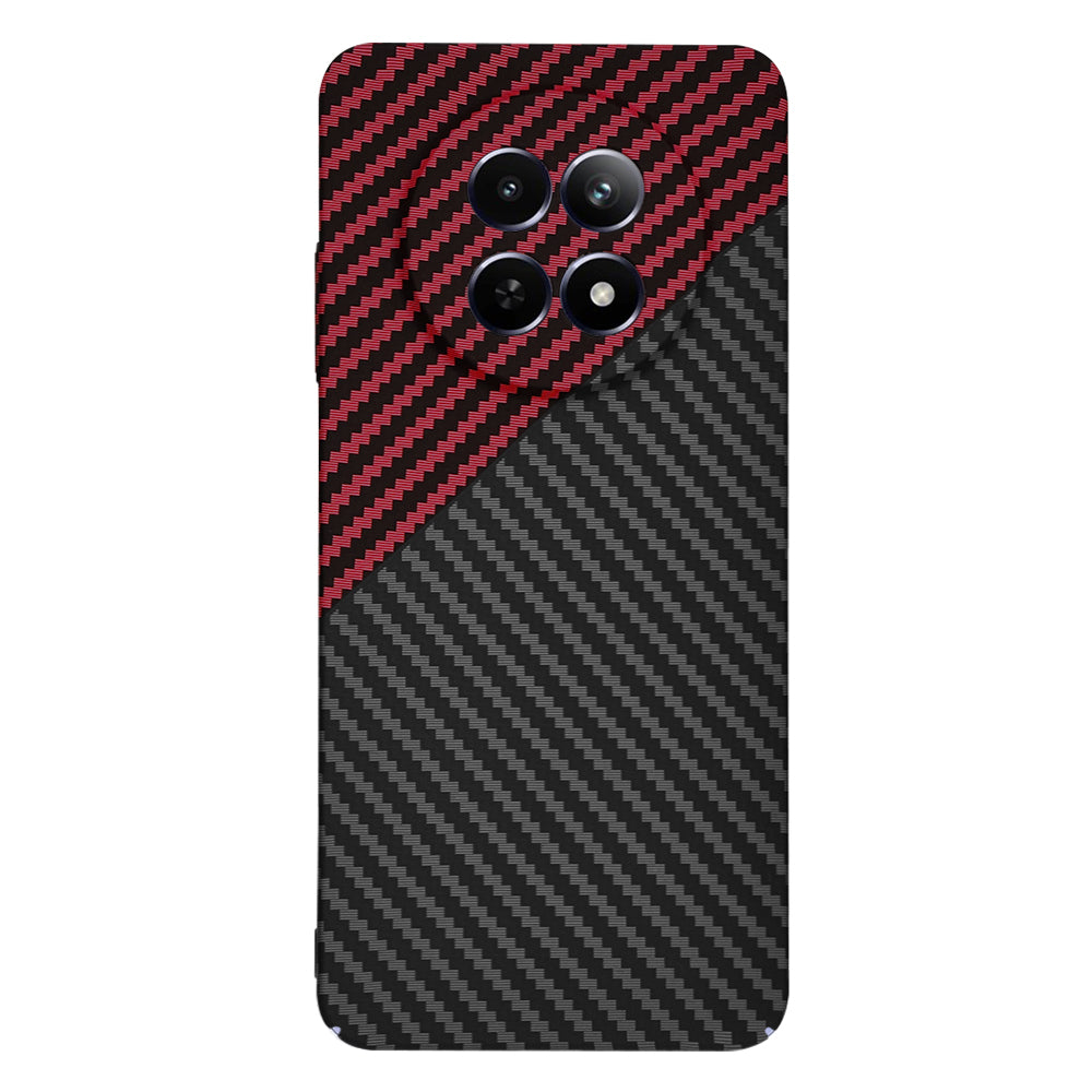 Capa para Realme 12x / 12, Techsuit, Carbonite FiberShell, Preto Vermelho