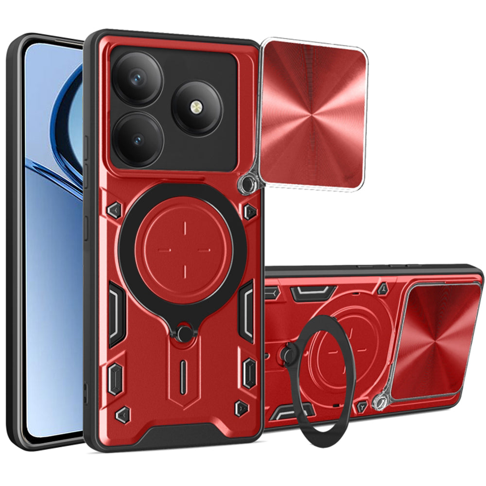 Capa para Realme C63 / C61, Techsuit, CamGuard Pro, Vermelha