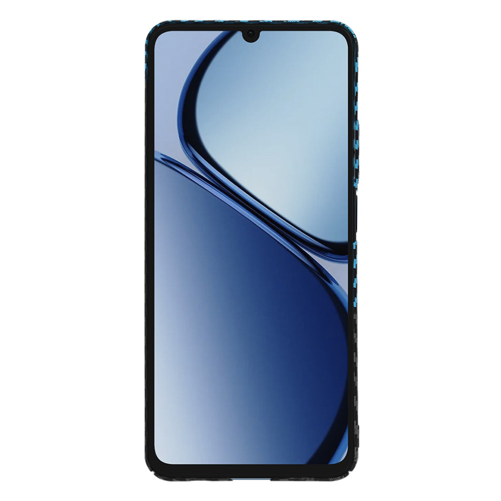Capa para Realme C63 / C61, Techsuit, Carbonite FiberShell, Preto Azul