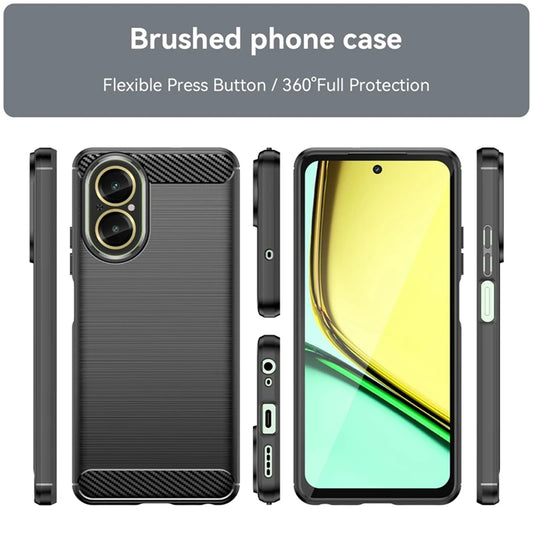 Capa para Realme C67 4G, Techsuit, Carbono, Preta