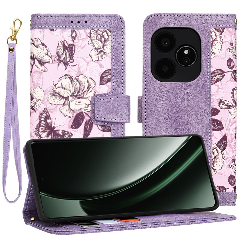 Capa para Realme GT 6T / GT 6, Techsuit, FlipCraft, Roxo