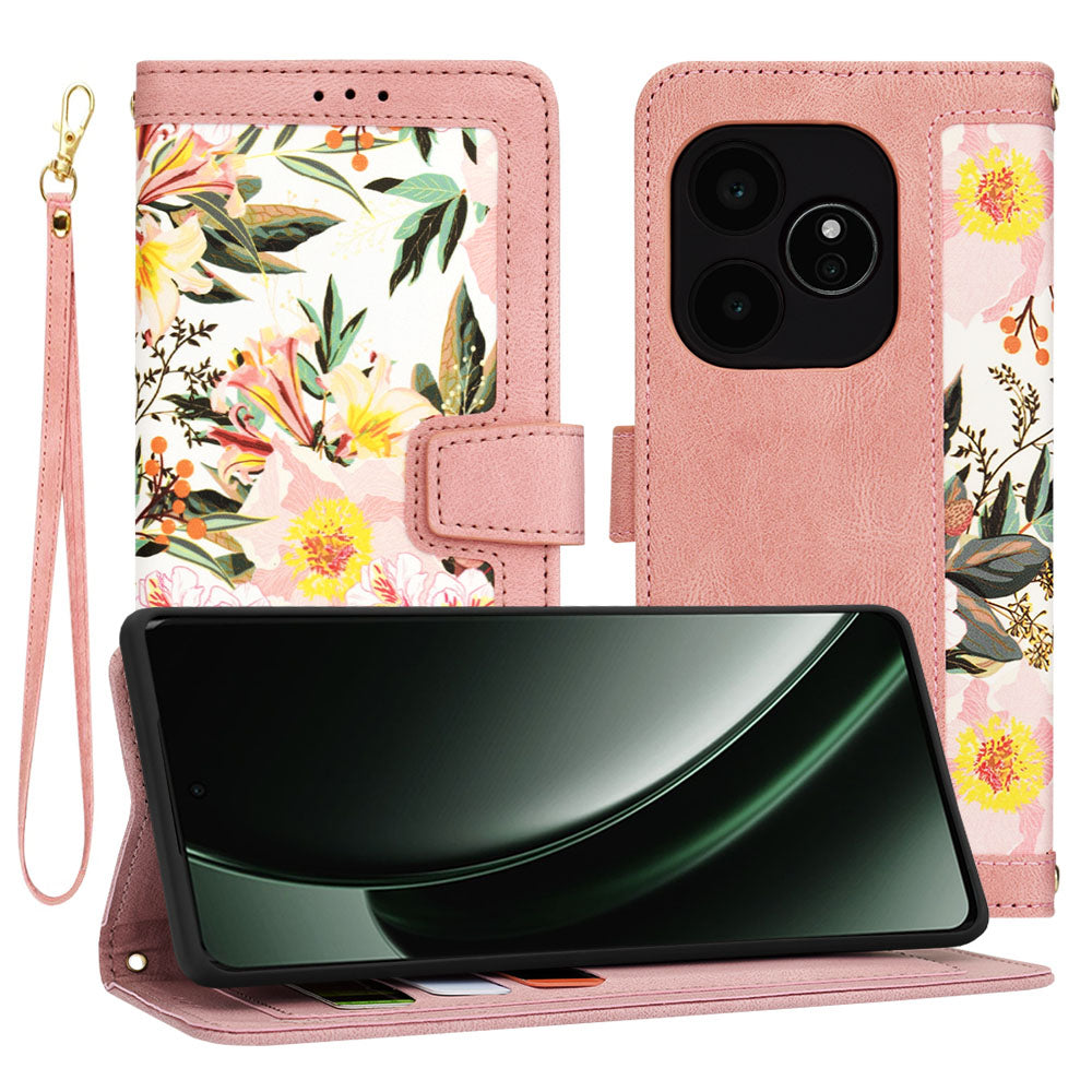 Capa para Realme GT 6T / GT 6, Techsuit, FlipCraft, Rosa