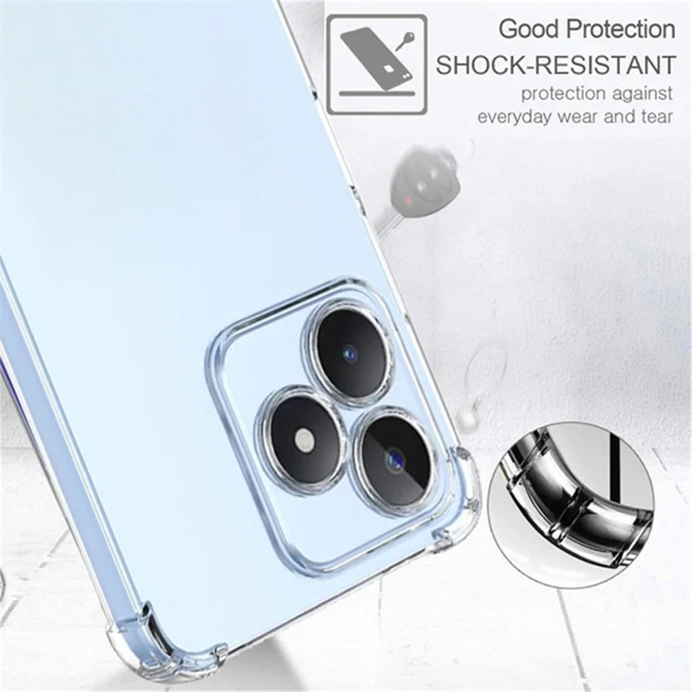 Capa para Realme Note 50 / C51, Techsuit, Transparente à Prova de Choques, Transparente