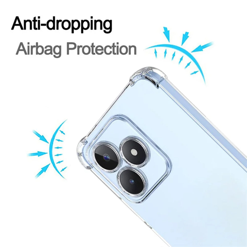 Capa para Realme Note 50 / C51, Techsuit, Transparente à Prova de Choques, Transparente