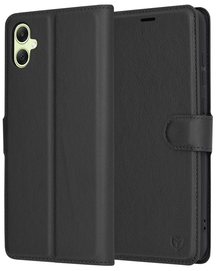 Capa para Samsung Galaxy A05 A055, Techsuit, Leather Folio, Preta