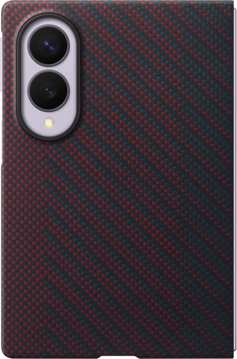 Capa para Samsung Galaxy Z Fold8 F971, Carbon Magnet Case, Vermelha EF-KF971SREGWW