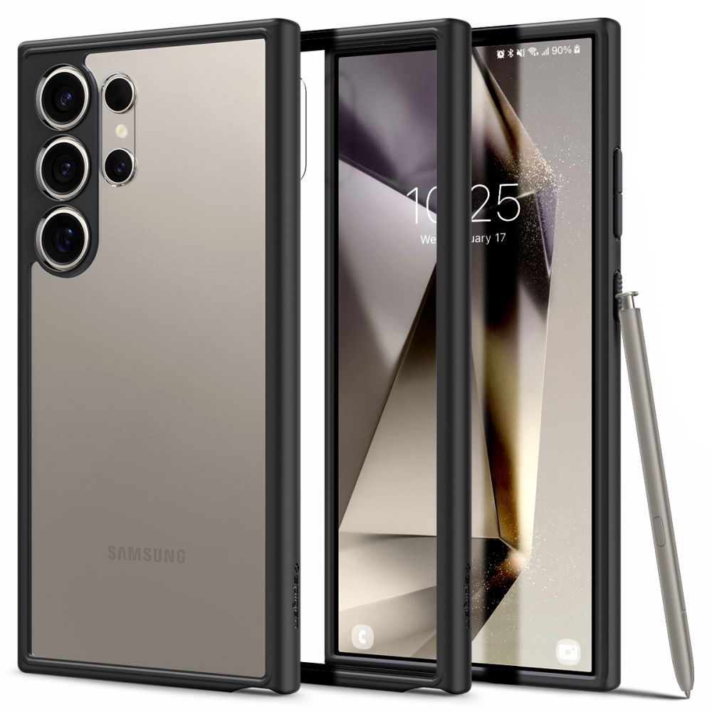 Capa para Samsung Galaxy S24 Ultra S928, Spigen, Ultra Hybrid, Preta Mate ACS07295