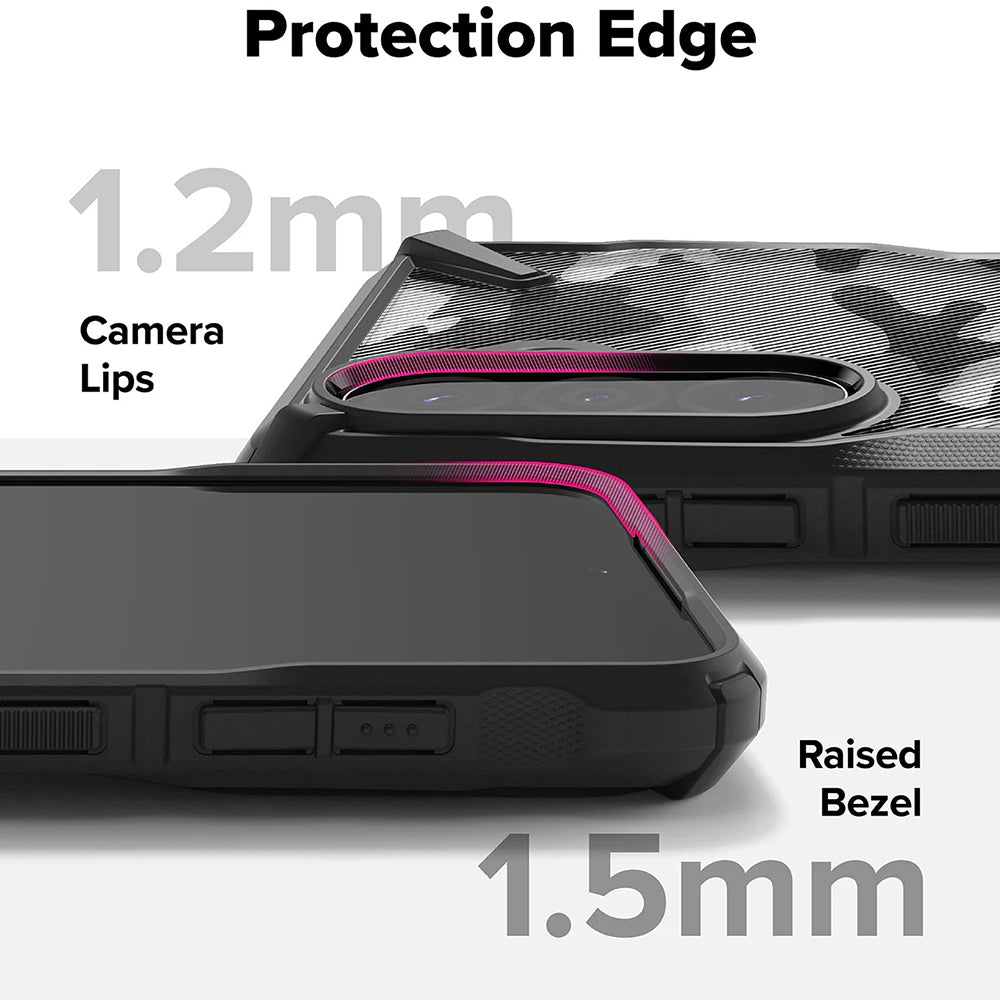 Capa para Samsung Galaxy A56 A566 / A36 A366, Ringke, Fusion X Camo, Preta