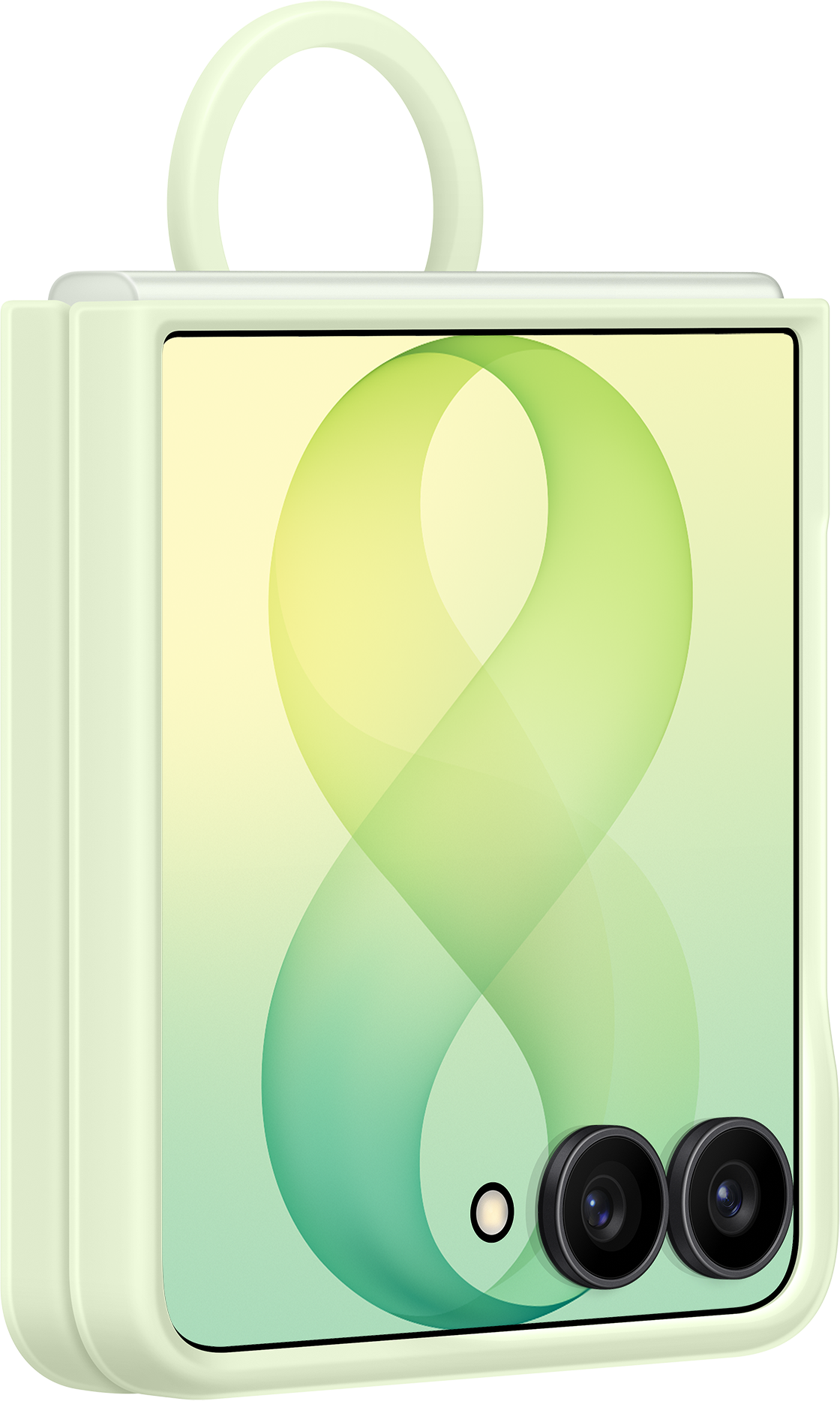Capa para Samsung Galaxy Z Flip8 F776, Anel de Silicone Magnético, Verde EF-EF776CGEGWW