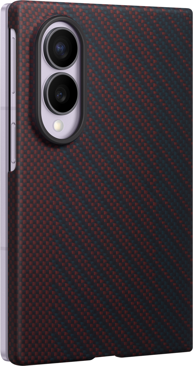 Capa para Samsung Galaxy Z Fold8 F971, Carbon Magnet Case, Vermelha EF-KF971SREGWW
