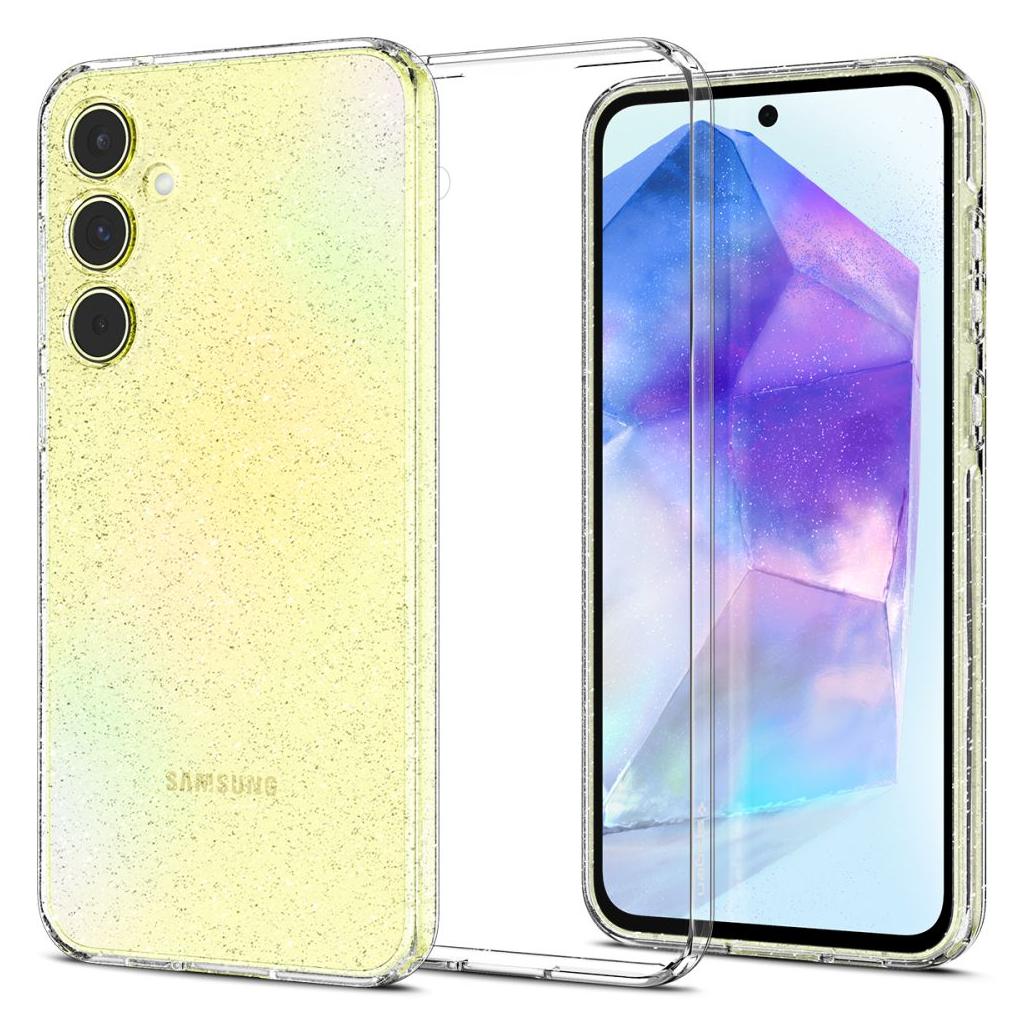 Capa para Samsung Galaxy A55 5G A556, Spigen, Liquid Crystal Glitter, Transparente ACS07538