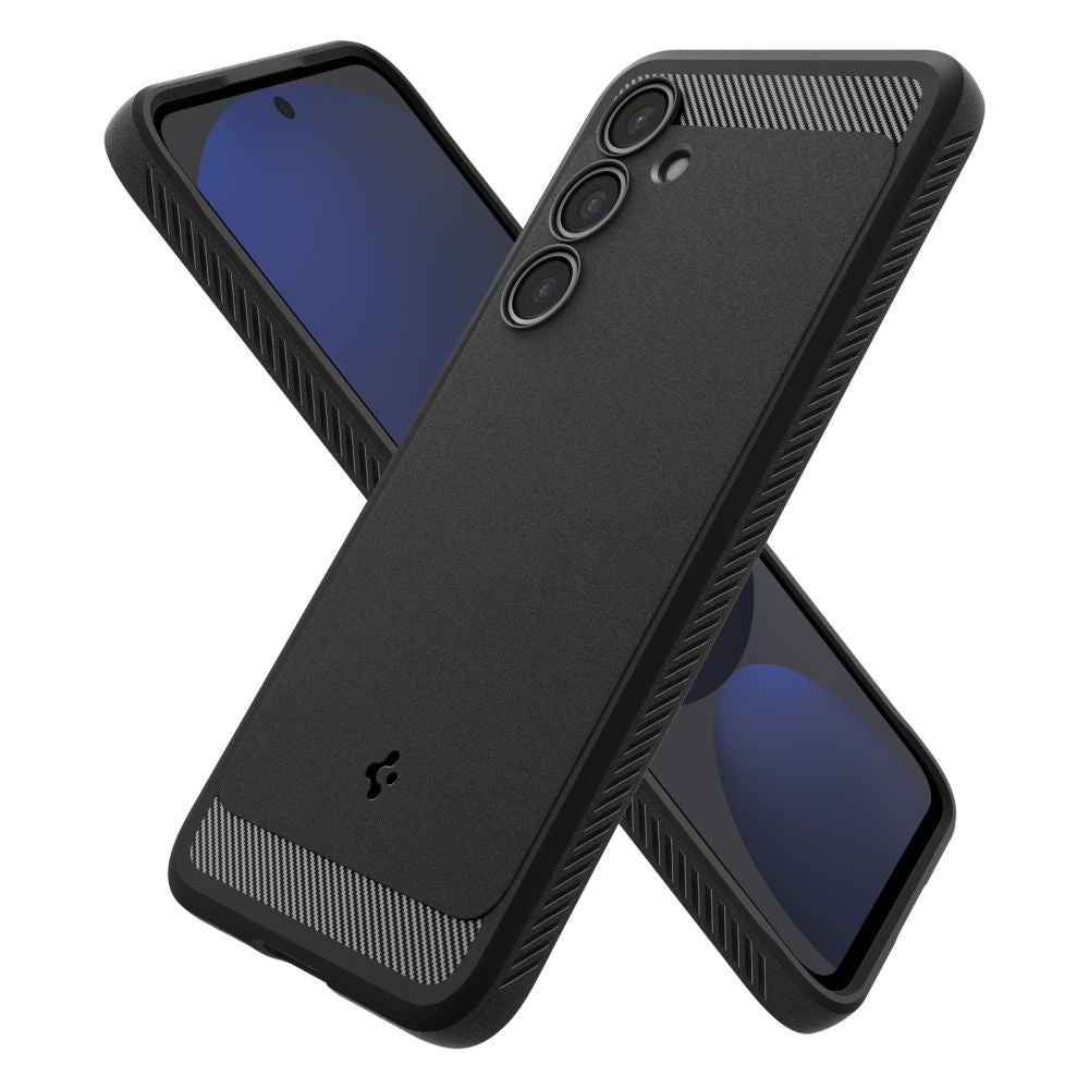 Capa para Samsung Galaxy S24 FE S721, Spigen, Rugged Armor, Preta ACS08578