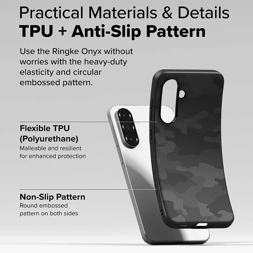 Capa para Samsung Galaxy A56 A566 / A36 A366, Ringke, Onyx Camo, Preta
