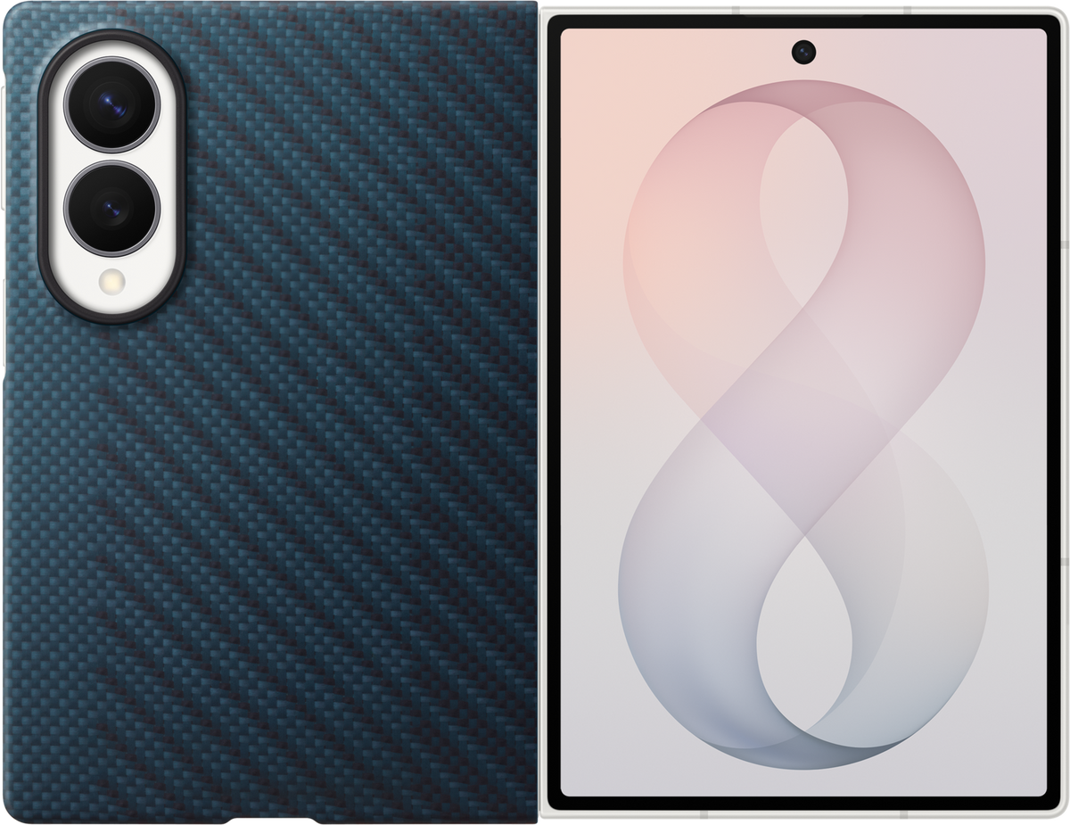 Capa para Samsung Galaxy Z Fold8 F971, Carbon Magnet Case, Azul Marinho EF-KF971SNEGWW