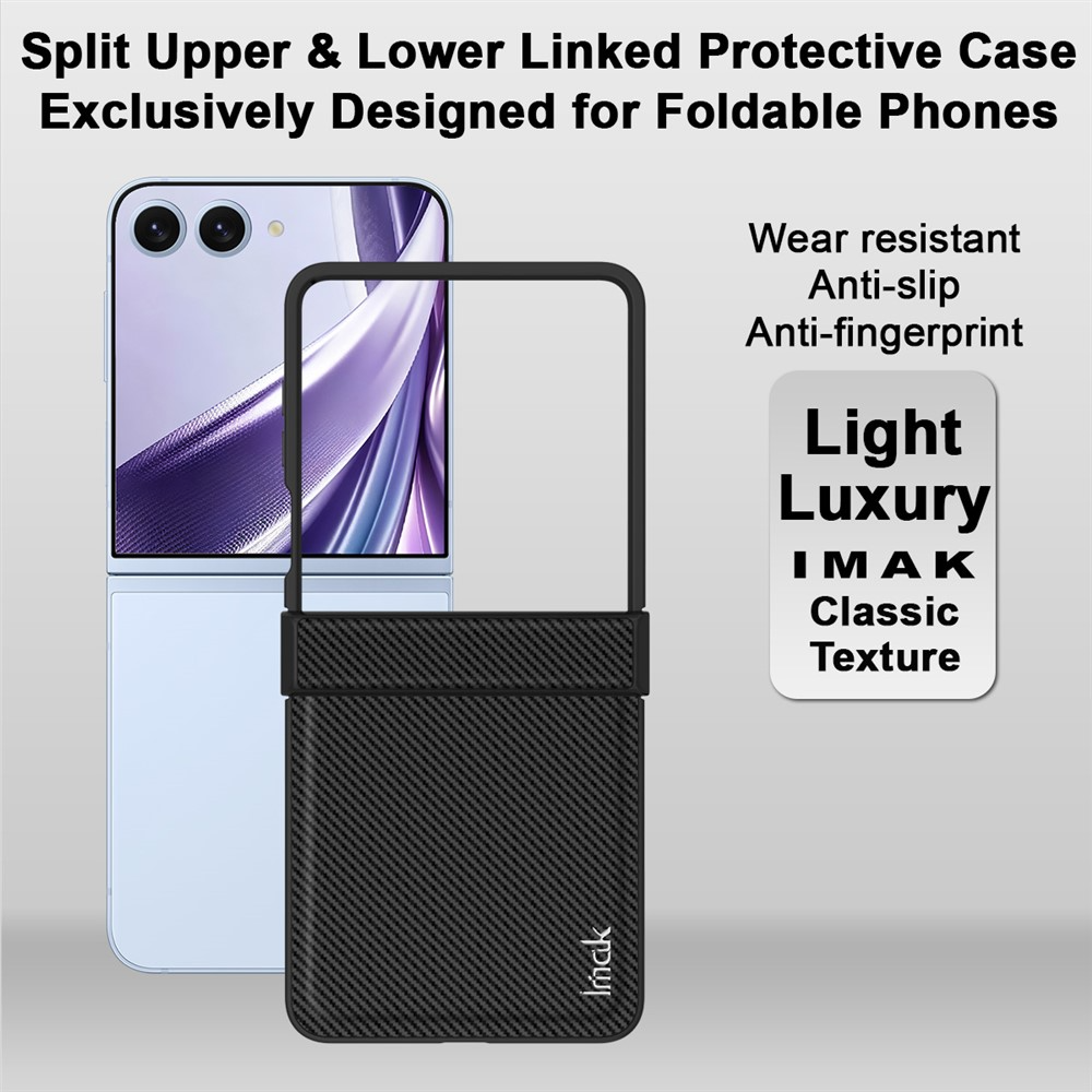 Capa para Samsung Galaxy Z Flip8 F776, Imak, Carbono, Preta