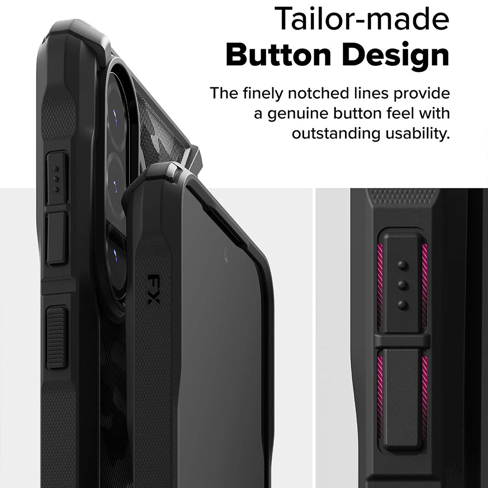 Capa para Samsung Galaxy A56 A566 / A36 A366, Ringke, Fusion X Camo, Preta