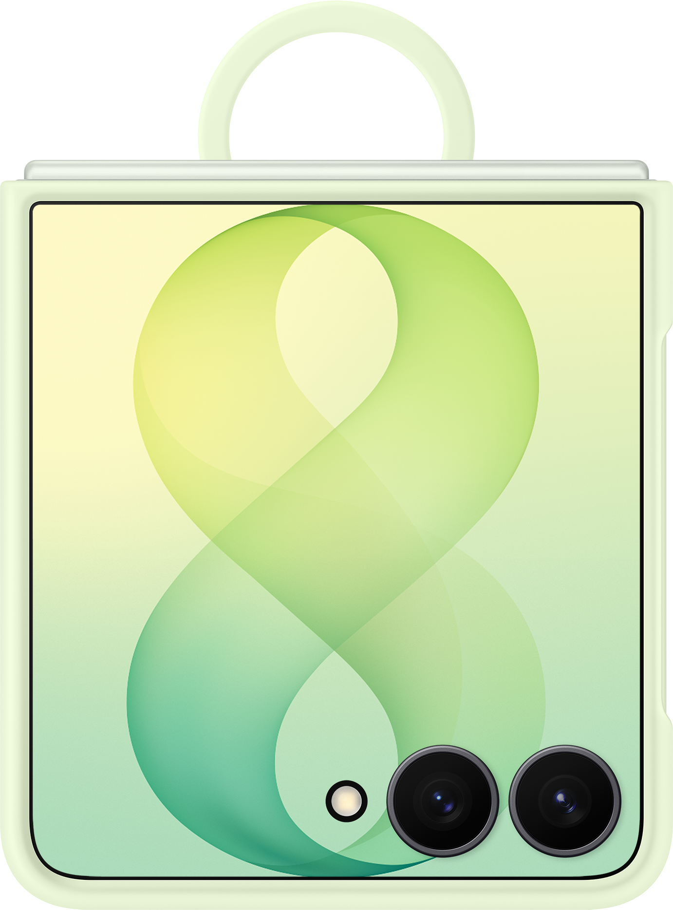 Capa para Samsung Galaxy Z Flip8 F776, Anel de Silicone Magnético, Verde EF-EF776CGEGWW