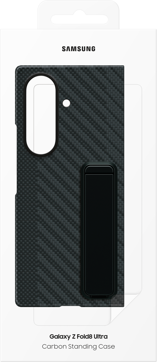 Capa para Samsung Galaxy Z Fold8 Ultra F976, Carbon Standing, Preta EF-XF976SBEGWW