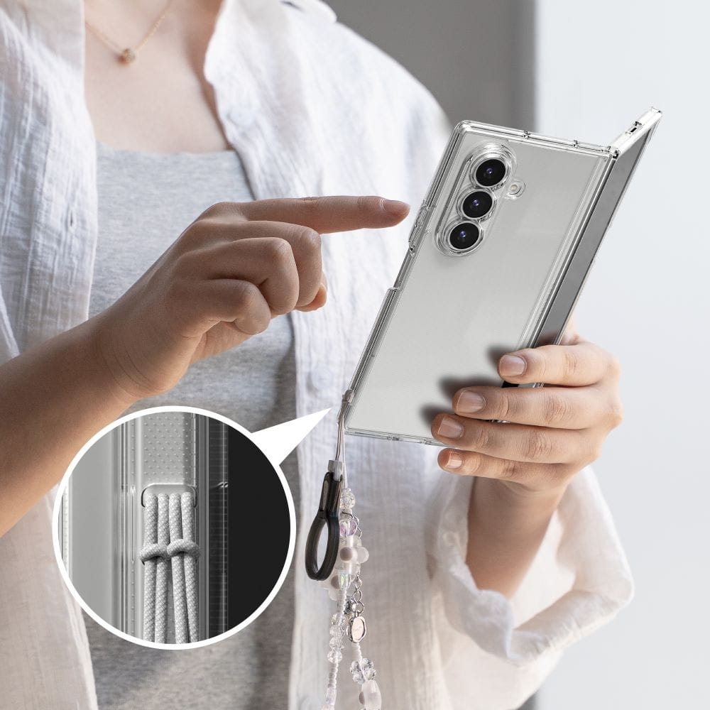 Capa para Samsung Galaxy Z Fold7 F966, Ringke, Fusion, Transparente