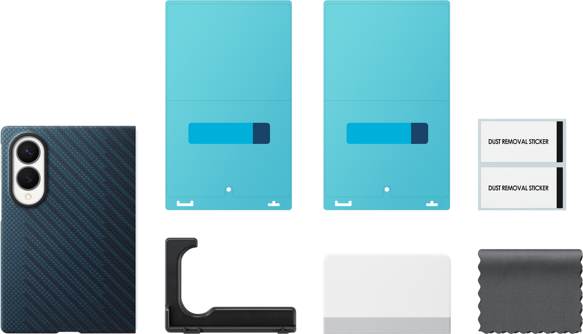 Capa para Samsung Galaxy Z Fold8 F971, Carbon Magnet Case, Azul Marinho EF-KF971SNEGWW