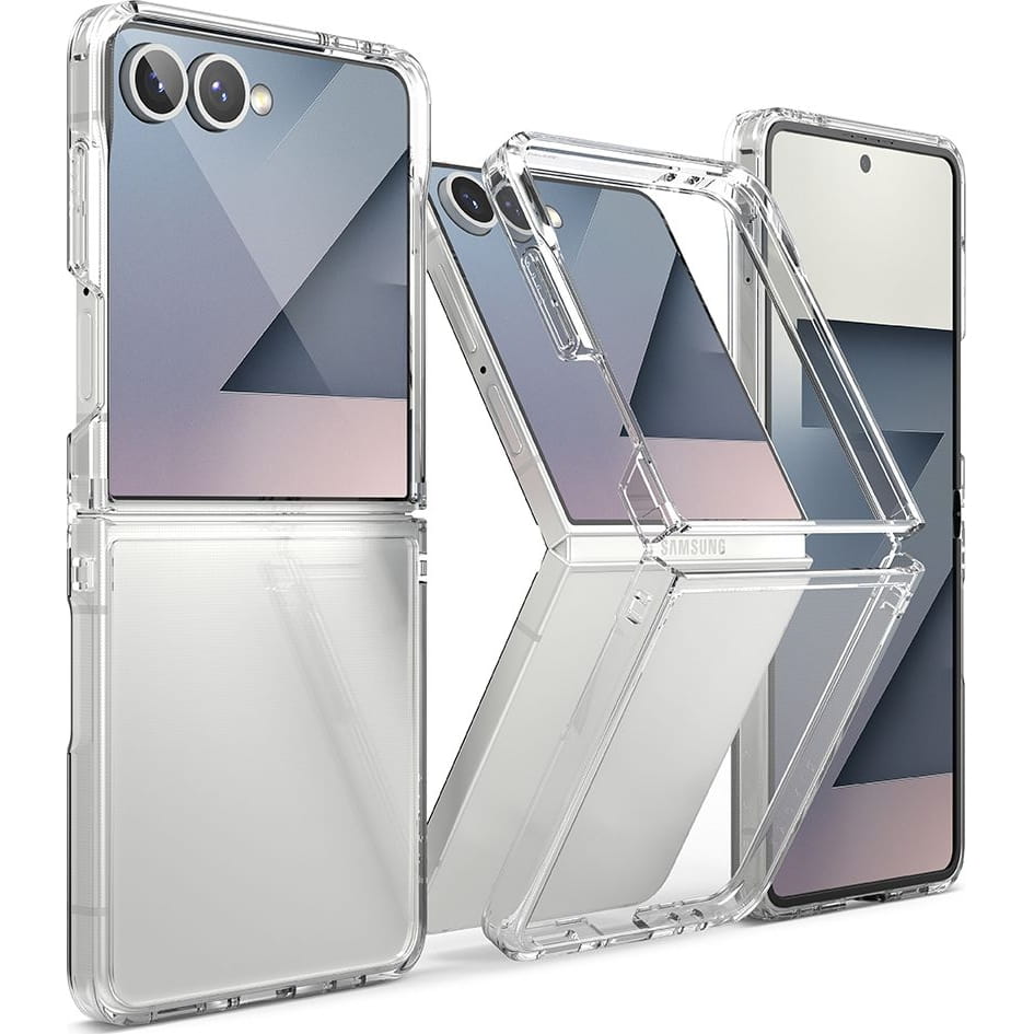 Capa para Samsung Galaxy Z Flip7 F766, Ringke, Fusion, Transparente