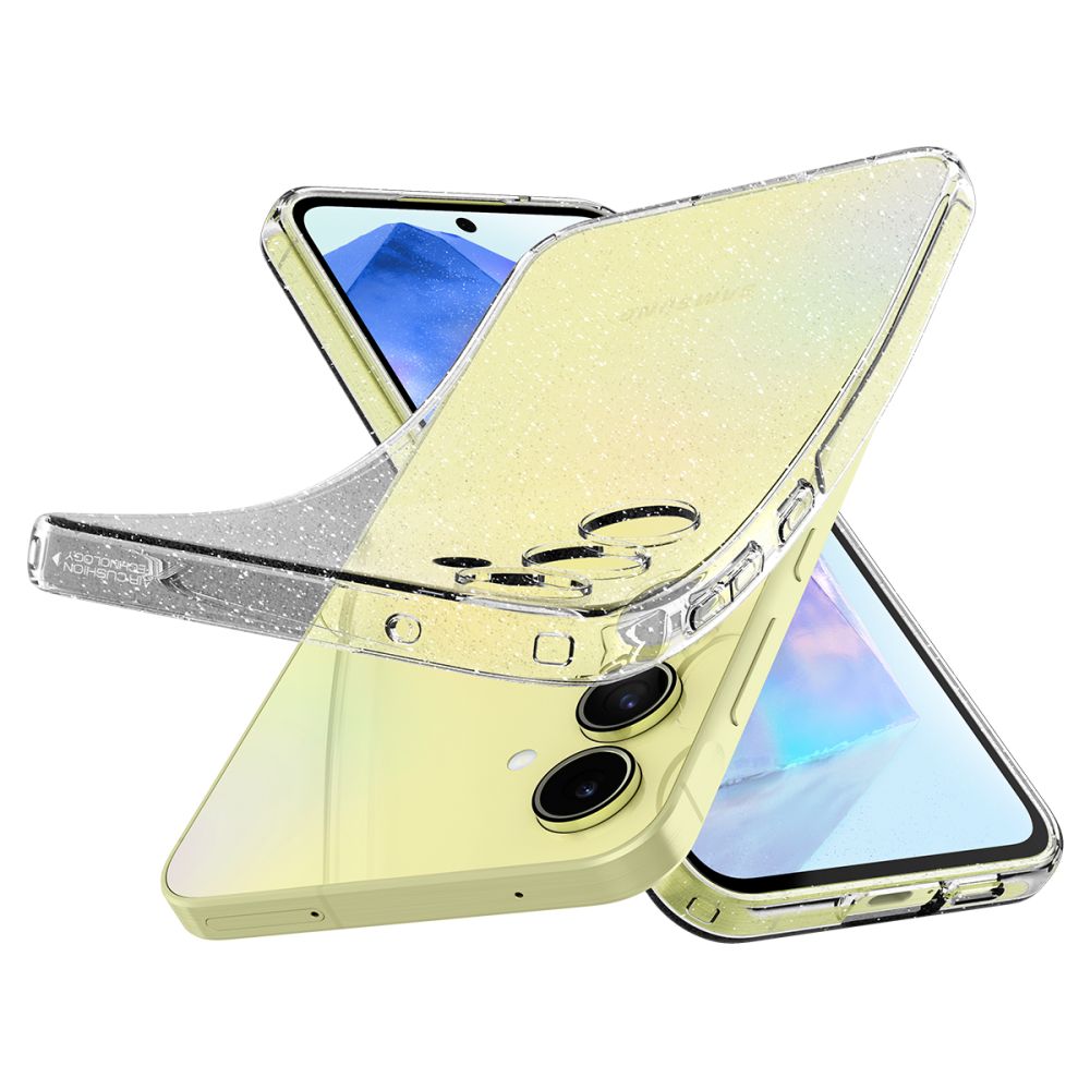 Capa para Samsung Galaxy A55 5G A556, Spigen, Liquid Crystal Glitter, Transparente ACS07538