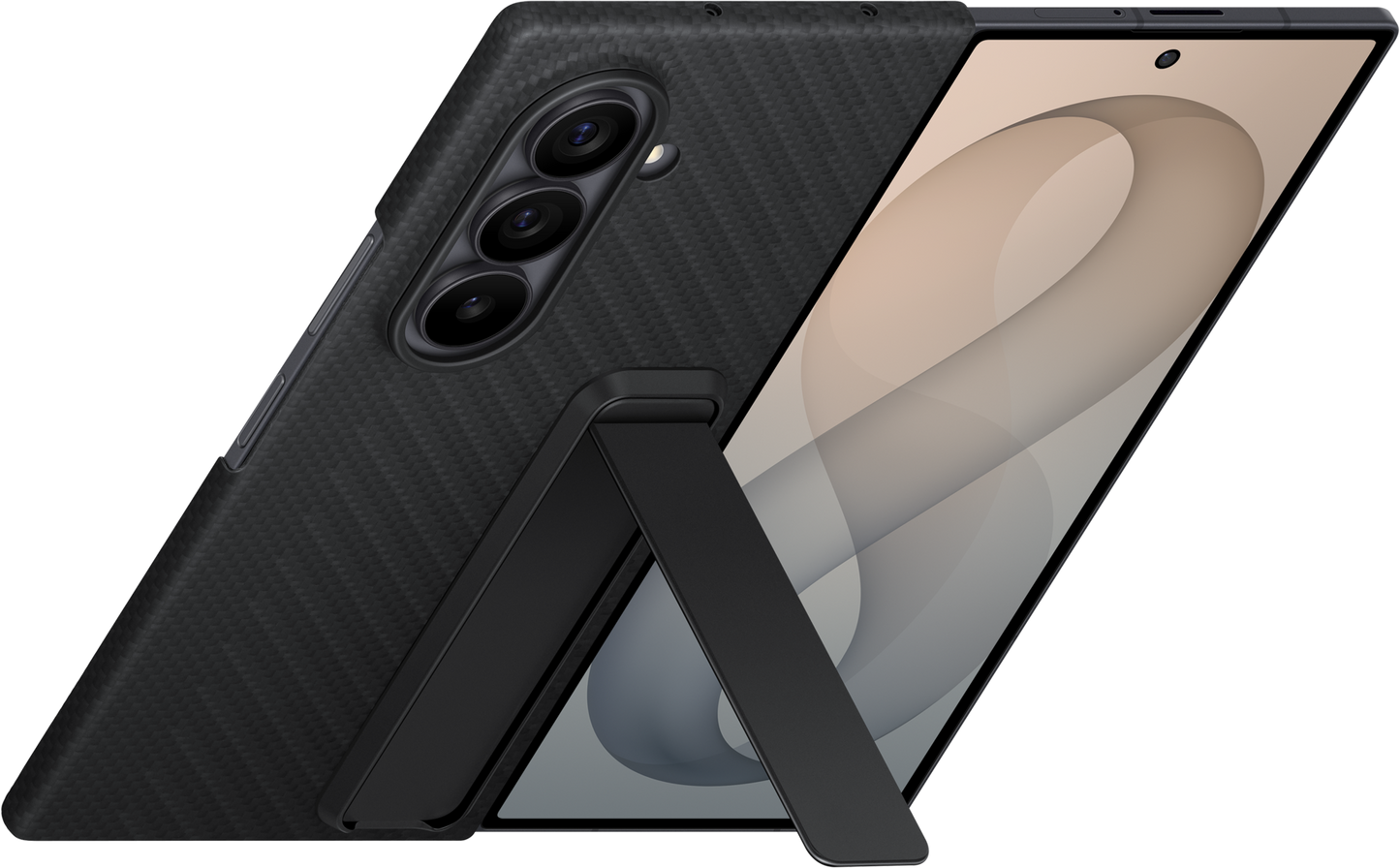 Capa para Samsung Galaxy Z Fold8 Ultra F976, Carbon Standing, Preta EF-XF976SBEGWW