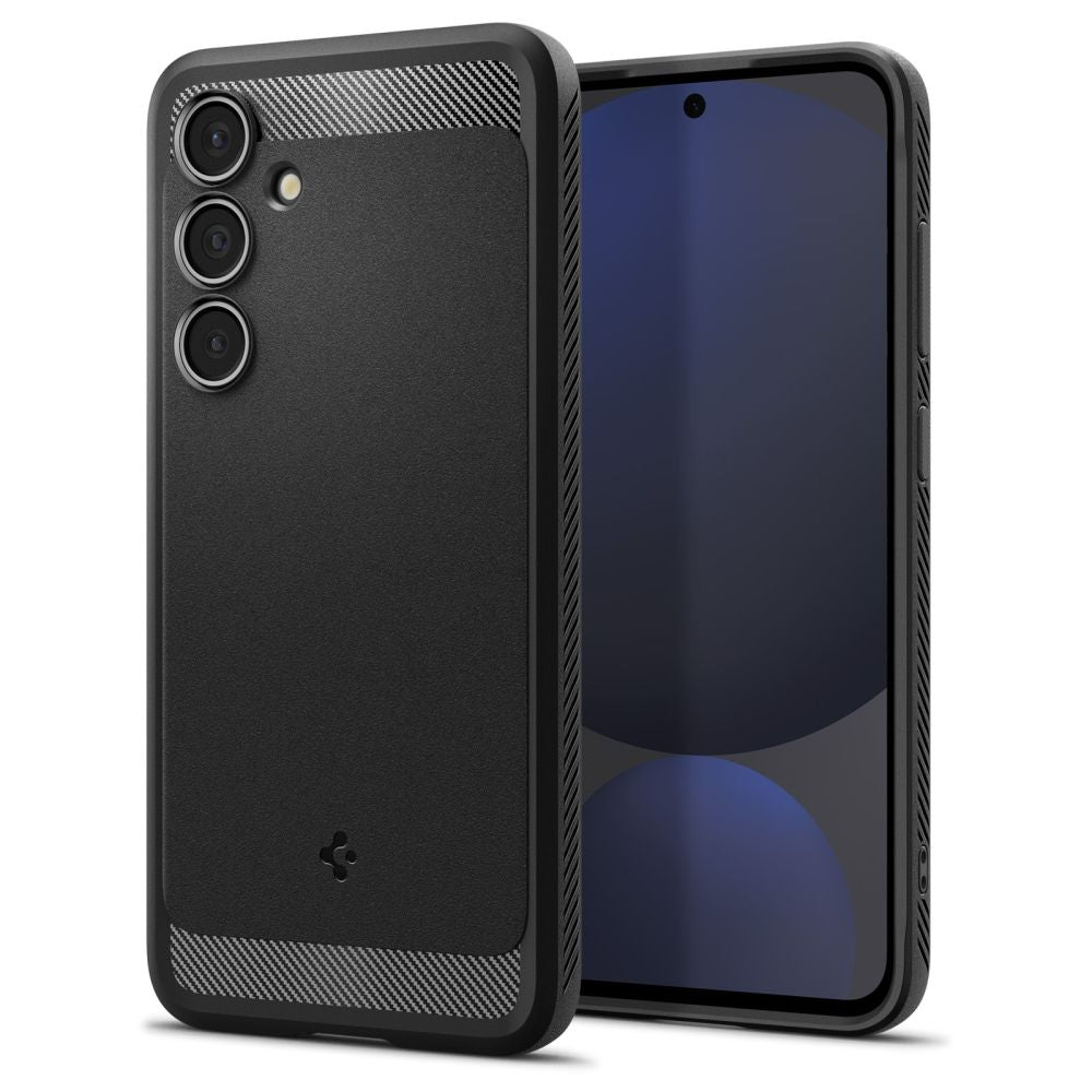 Capa para Samsung Galaxy S24 FE S721, Spigen, Rugged Armor, Preta ACS08578