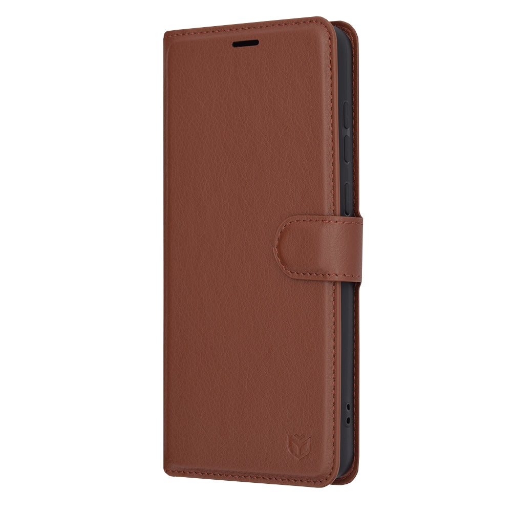 Capa para Samsung Galaxy A05 A055, Techsuit, Leather Folio, Castanha