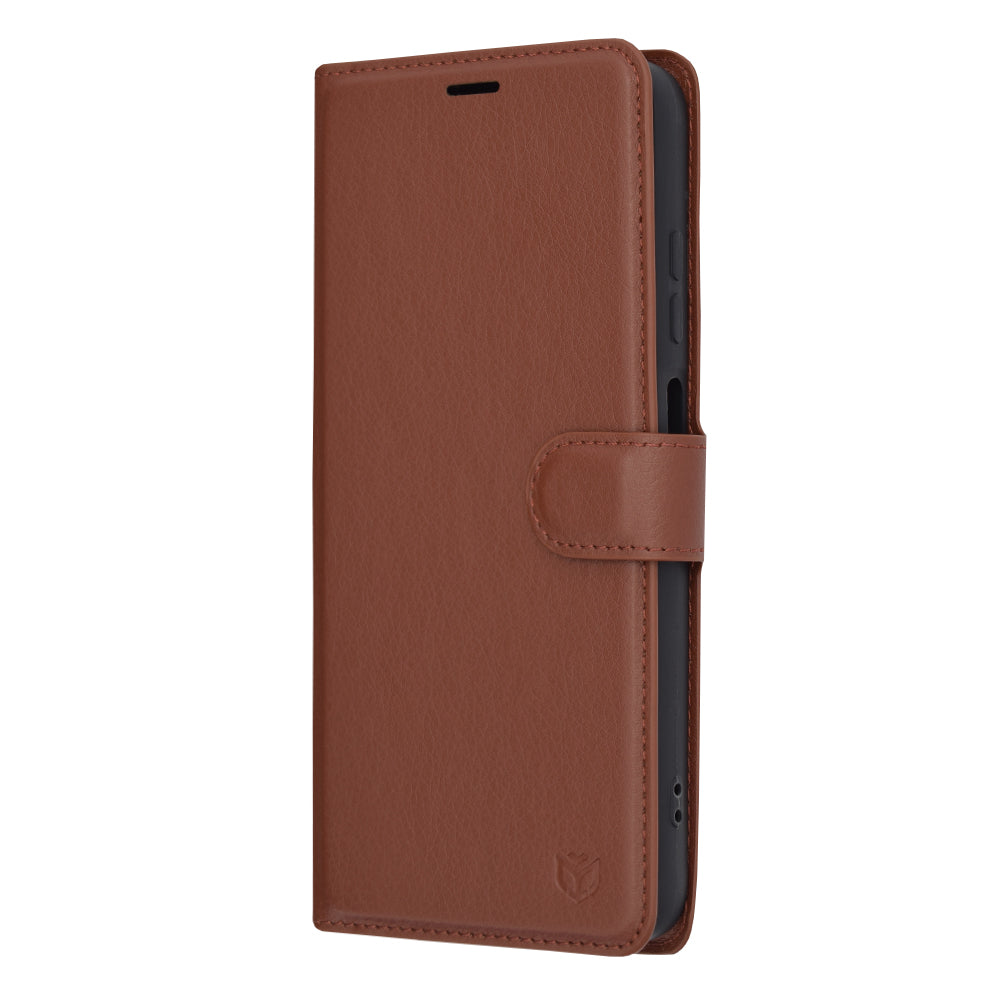 Capa para Samsung Galaxy A05s A057, Techsuit, Leather Folio, Castanha