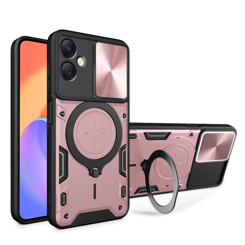 Capa para Samsung Galaxy A06 A065, Techsuit, CamGuard Pro, Rosa Dourado