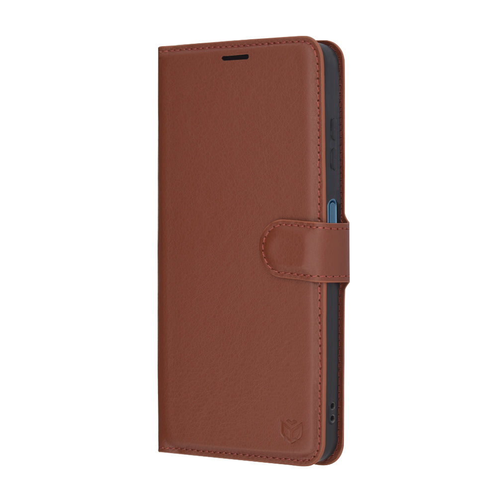 Capa para Samsung Galaxy A06 A065, Techsuit, Leather Folio, Castanha