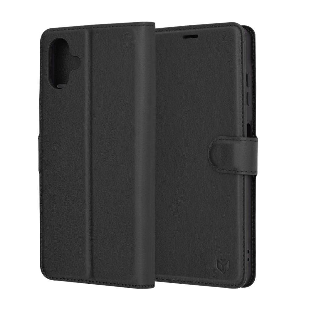 Capa para Samsung Galaxy A06 A065, Techsuit, Leather Folio, Preta