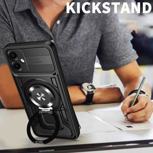 Capa para Samsung Galaxy A07 4G A075, Techsuit, RuggedCam, Preta