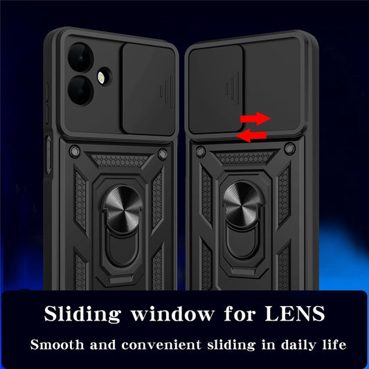 Capa para Samsung Galaxy A08 4G A085 / A07 5G A076, Techsuit, CamShield, Preta
