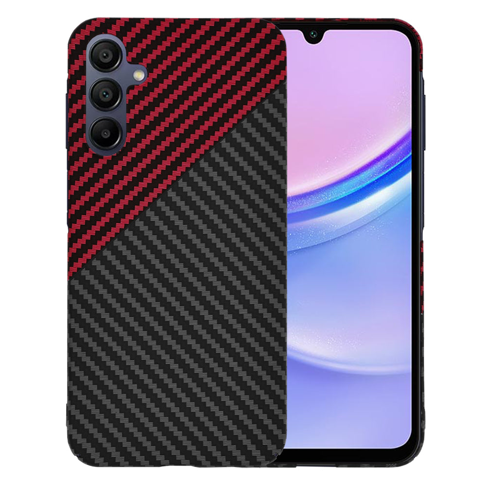 Capa para Samsung Galaxy A15 5G A156 / A15 A155, Techsuit, Carbonite FiberShell, Preto Vermelho