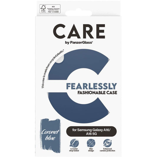 Capa para Samsung Galaxy A16 5G A166 / A16 4G A165, PanzerGlass, Care Fashionable, Azul