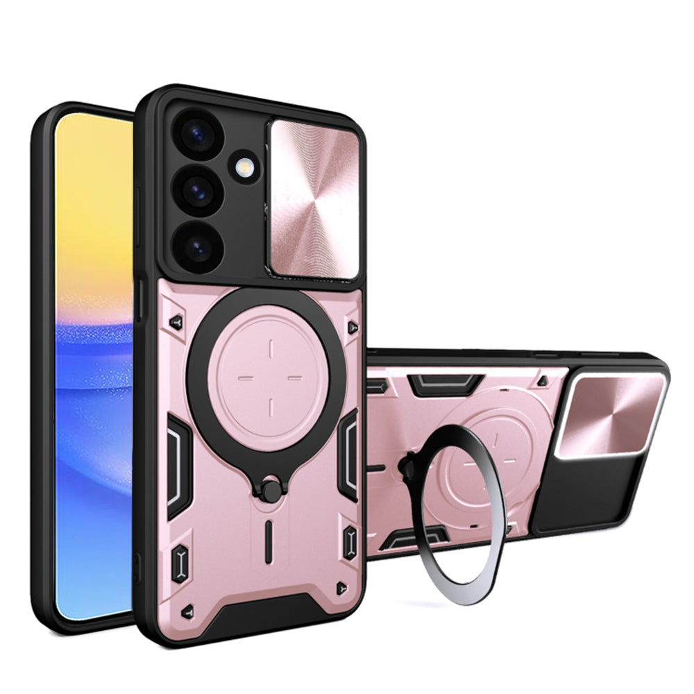 Capa para Samsung Galaxy A16 5G A166 / A16 4G A165, Techsuit, CamGuard Pro, Rosa Dourado