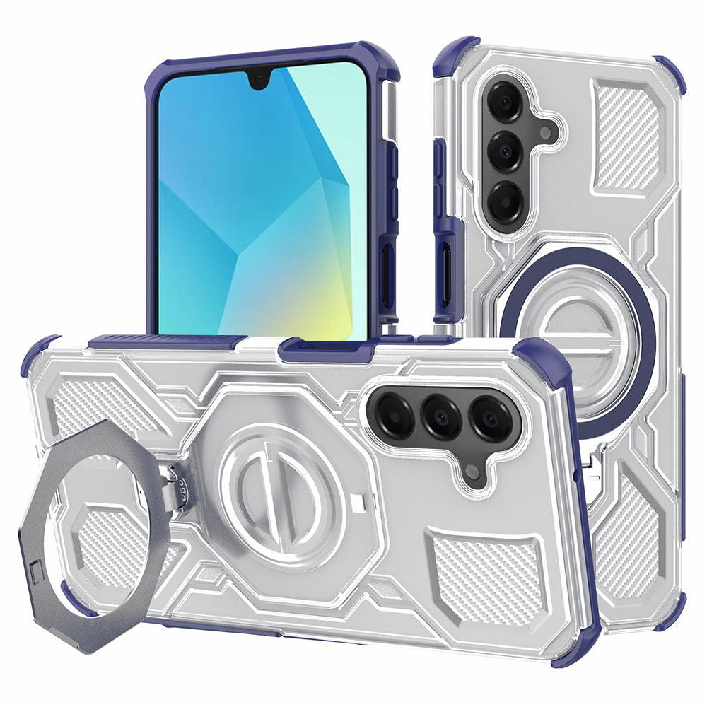 Capa para Samsung Galaxy A16 5G A166 / A16 4G A165, Techsuit, Carbon Shield Pro, Azul