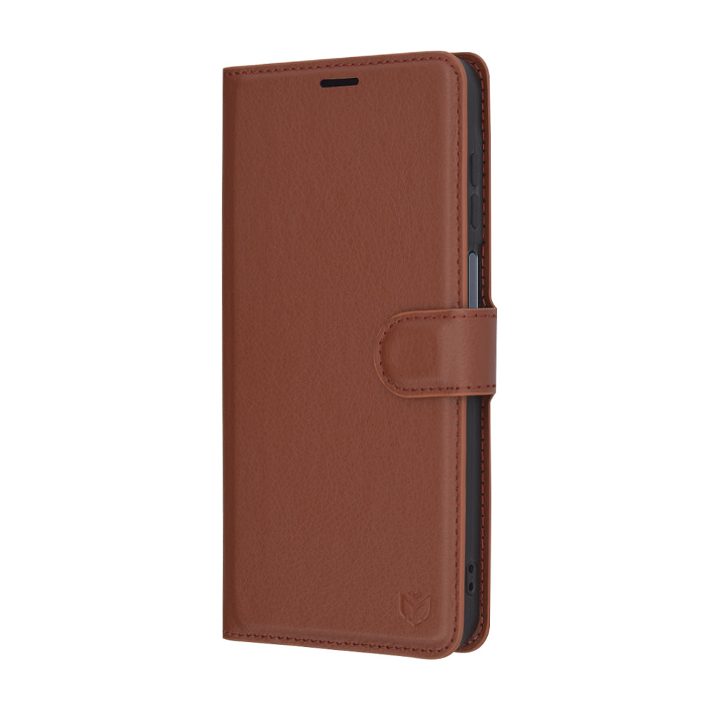 Capa para Samsung Galaxy A16 5G A166 / A16 4G A165, Techsuit, Leather Folio, Castanha