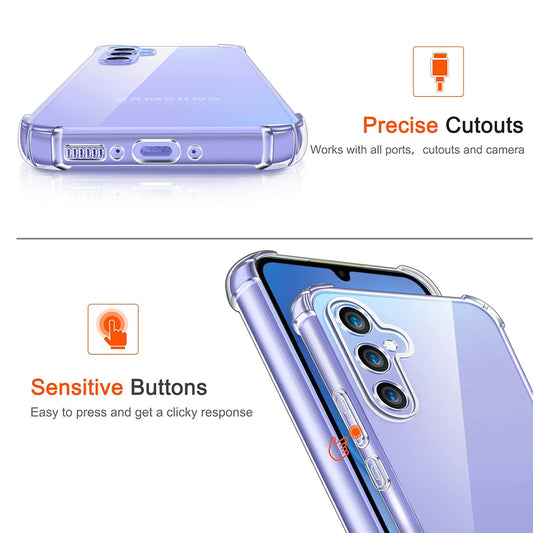 Capa para Samsung Galaxy A16 5G A166 / A16 4G A165, Techsuit, Transparente à prova de choque