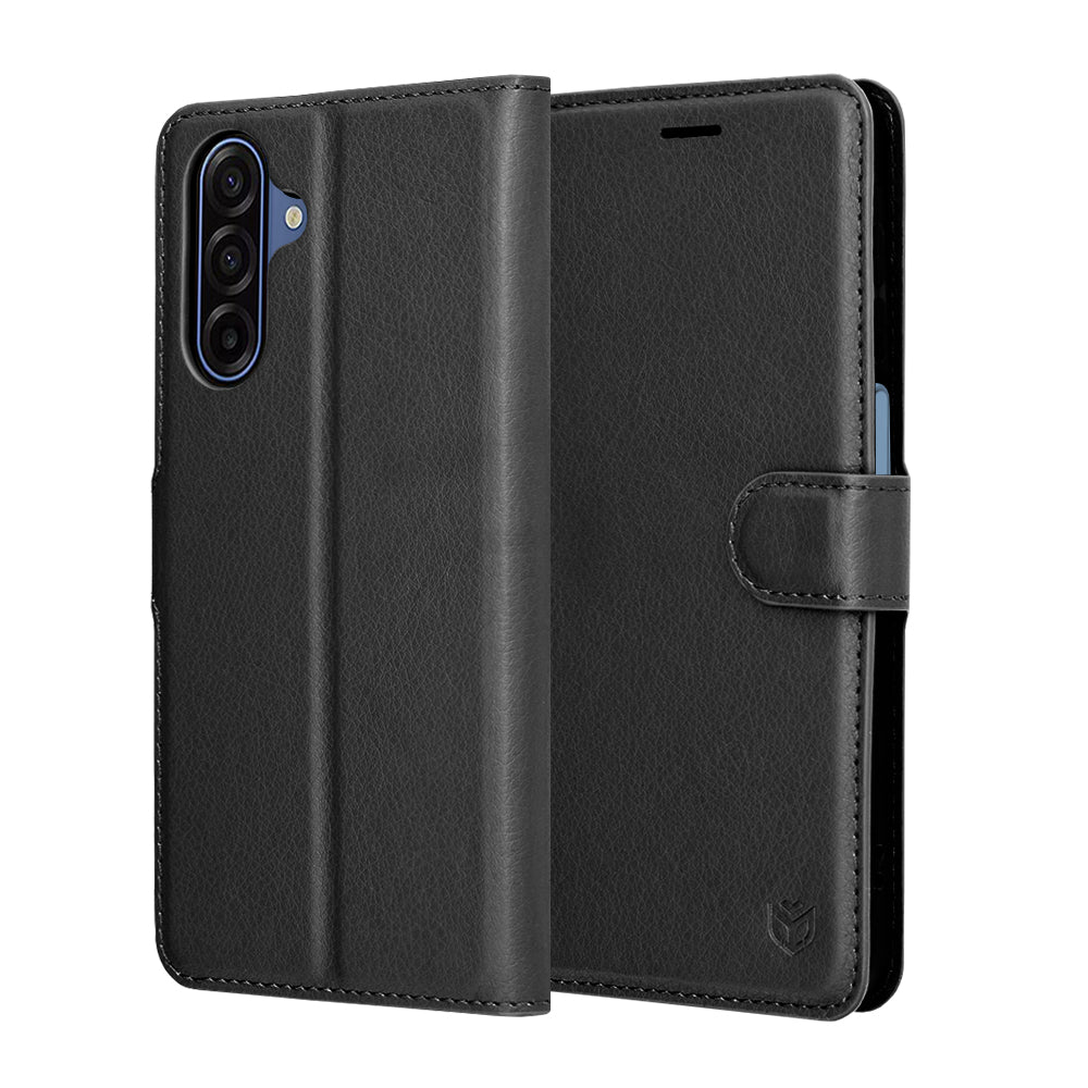 Capa para Samsung Galaxy A17 4G / A17 5G, Techsuit, Leather Folio, Preta