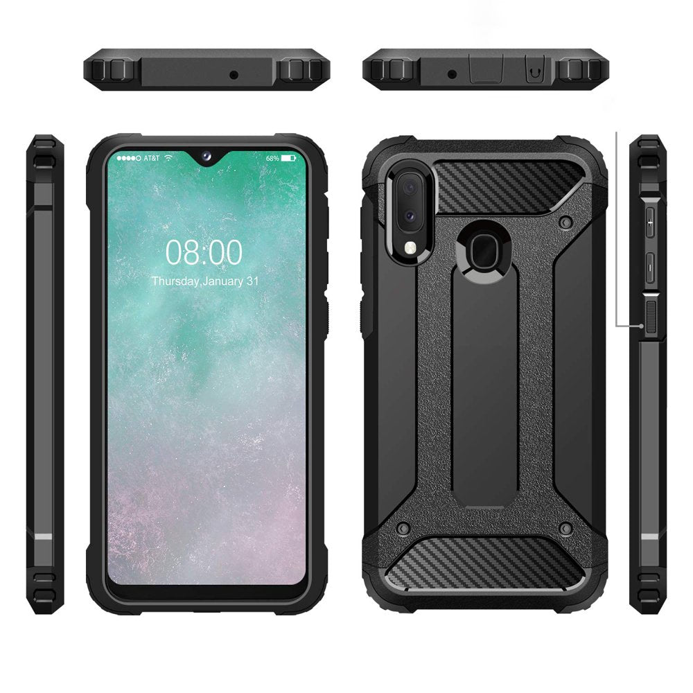 Capa para Samsung Galaxy A20e A202, Techsuit, Hybrid Armor, Preta