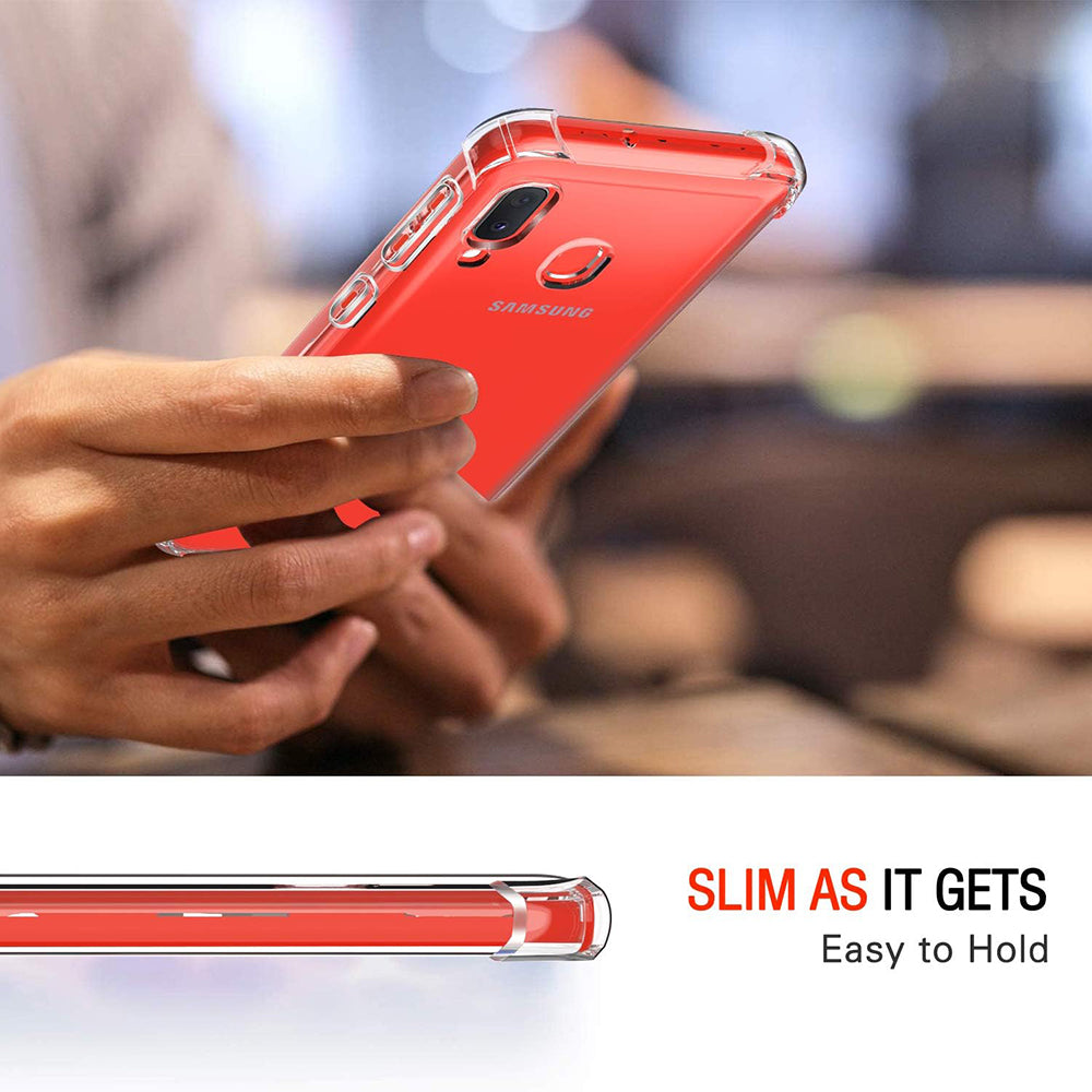 Capa para Samsung Galaxy A20e A202, Techsuit, Shockproof Clear, Transparente