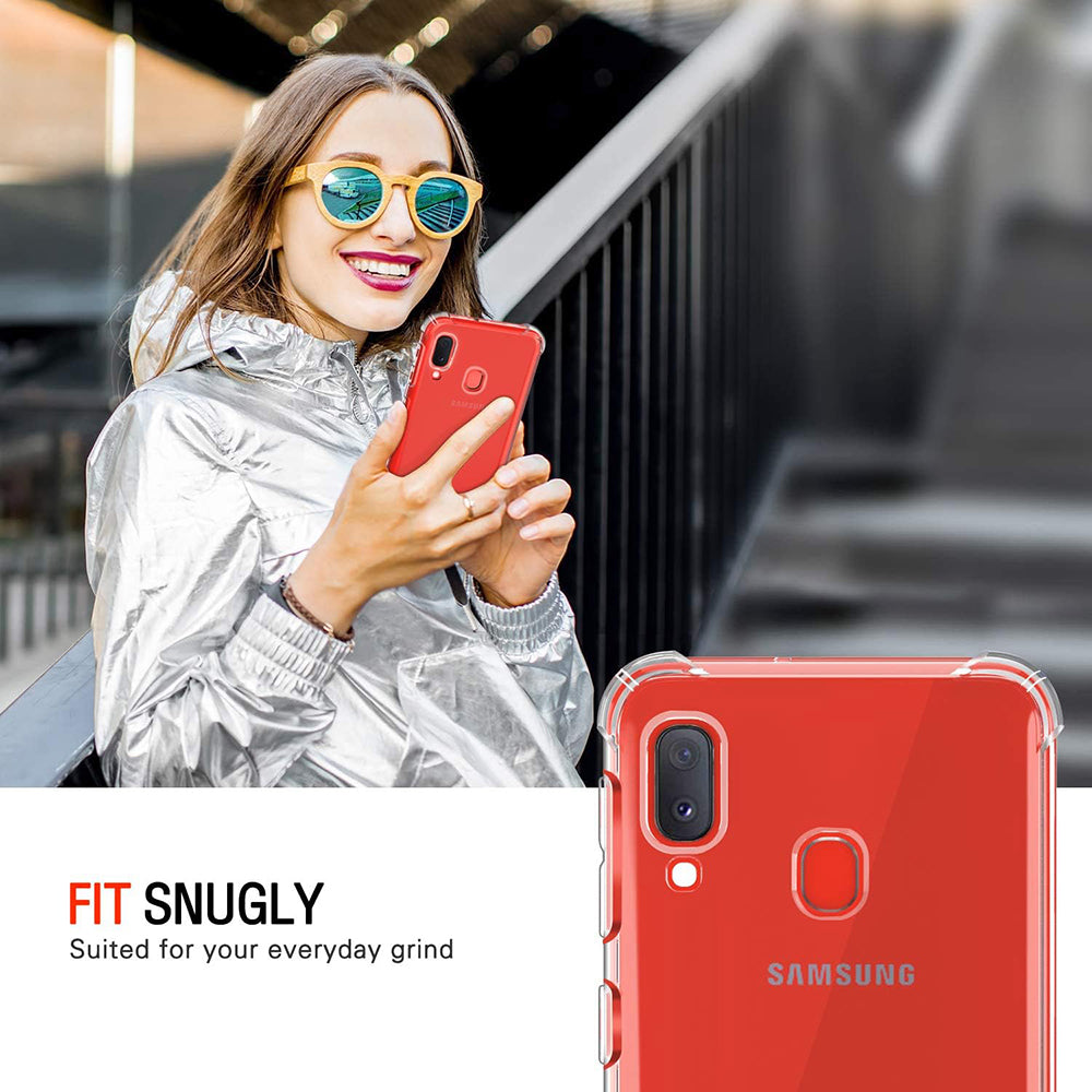 Capa para Samsung Galaxy A20e A202, Techsuit, Shockproof Clear, Transparente