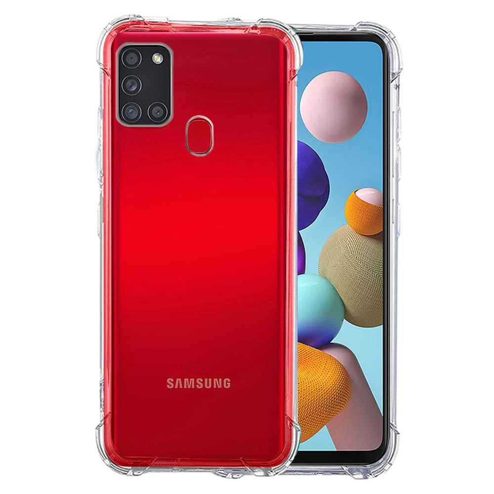 Capa para Samsung Galaxy A21s A217, Techsuit, Transparente à Prova de Choques, Transparente