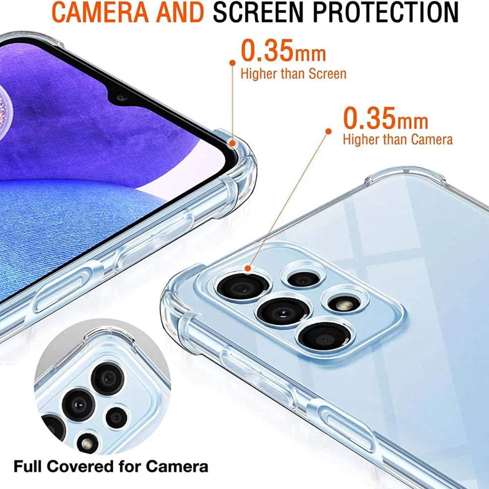 Capa para Samsung Galaxy A23 5G A236 / A23 A235, Techsuit, Shockproof Clear, Transparente